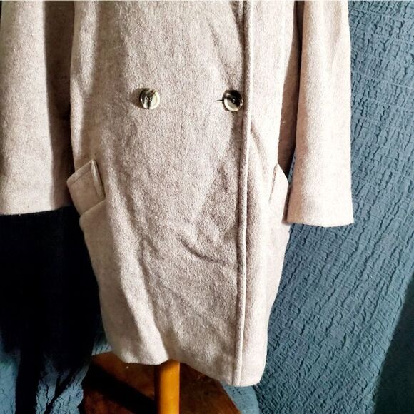100% Wool Coat Blush Winter Coat M/L - Picture 7 of 12